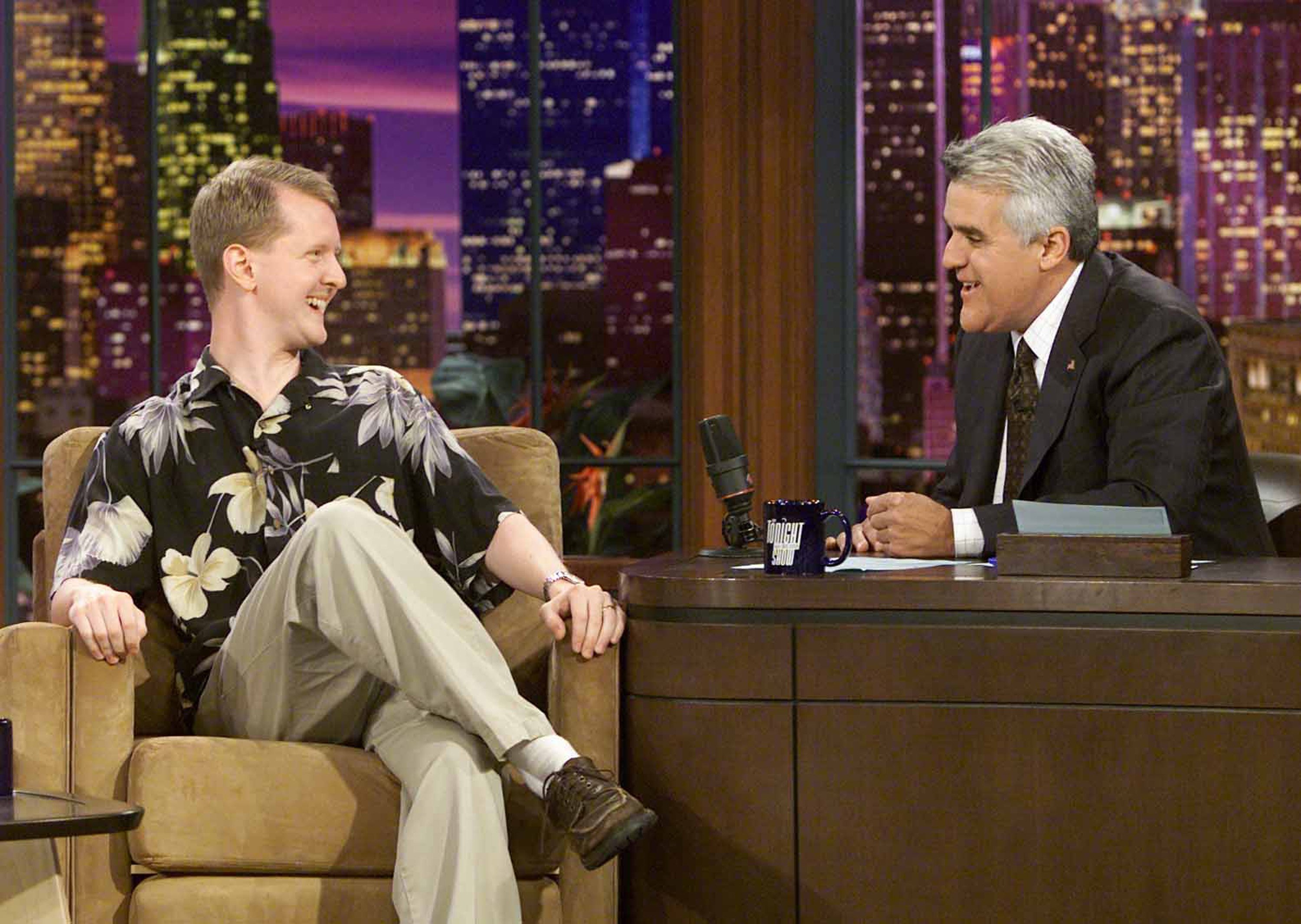 Ken Jennings on 'The Tonight Show with Jay Leno' in 2004