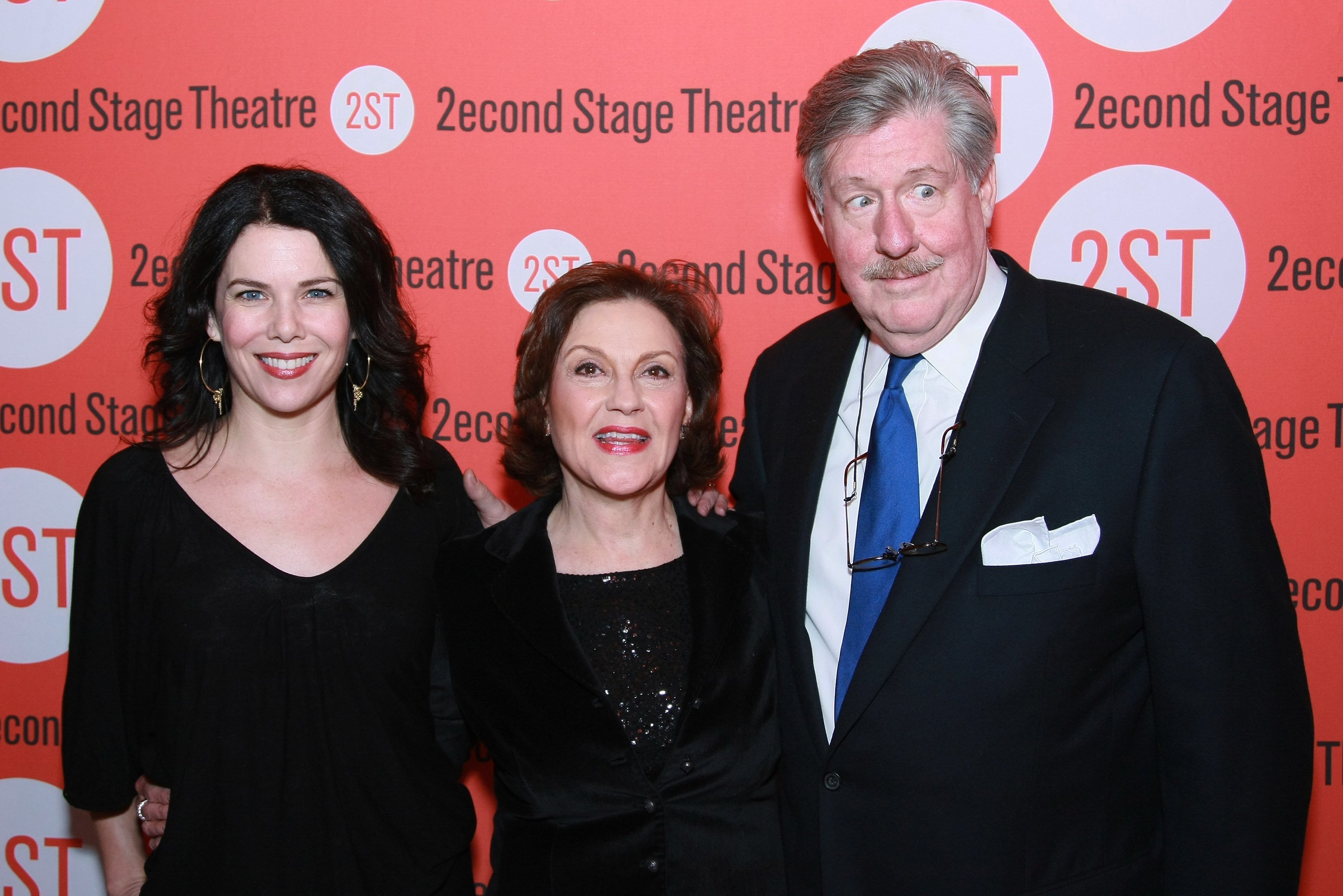 Lauren Graham (left) and her 'Gilmore Girls' parents Kelly Bishop and Edward Hermann