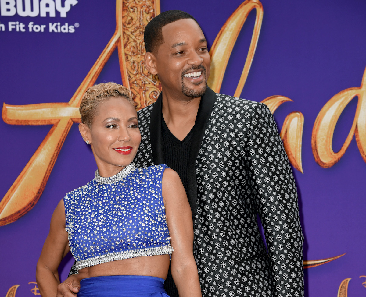 Jada Pinkett Smith and Will Smith at the premiere of Disney's 'Aladdin'