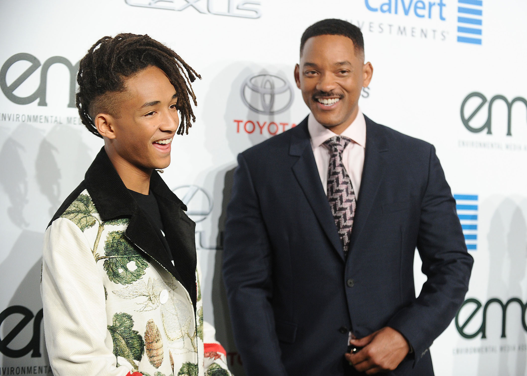 Jaden Smith and Will Smith attend the 26th annual EMA Awards at Warner Bros. Studios on Oct. 22, 2016 in Burbank, California