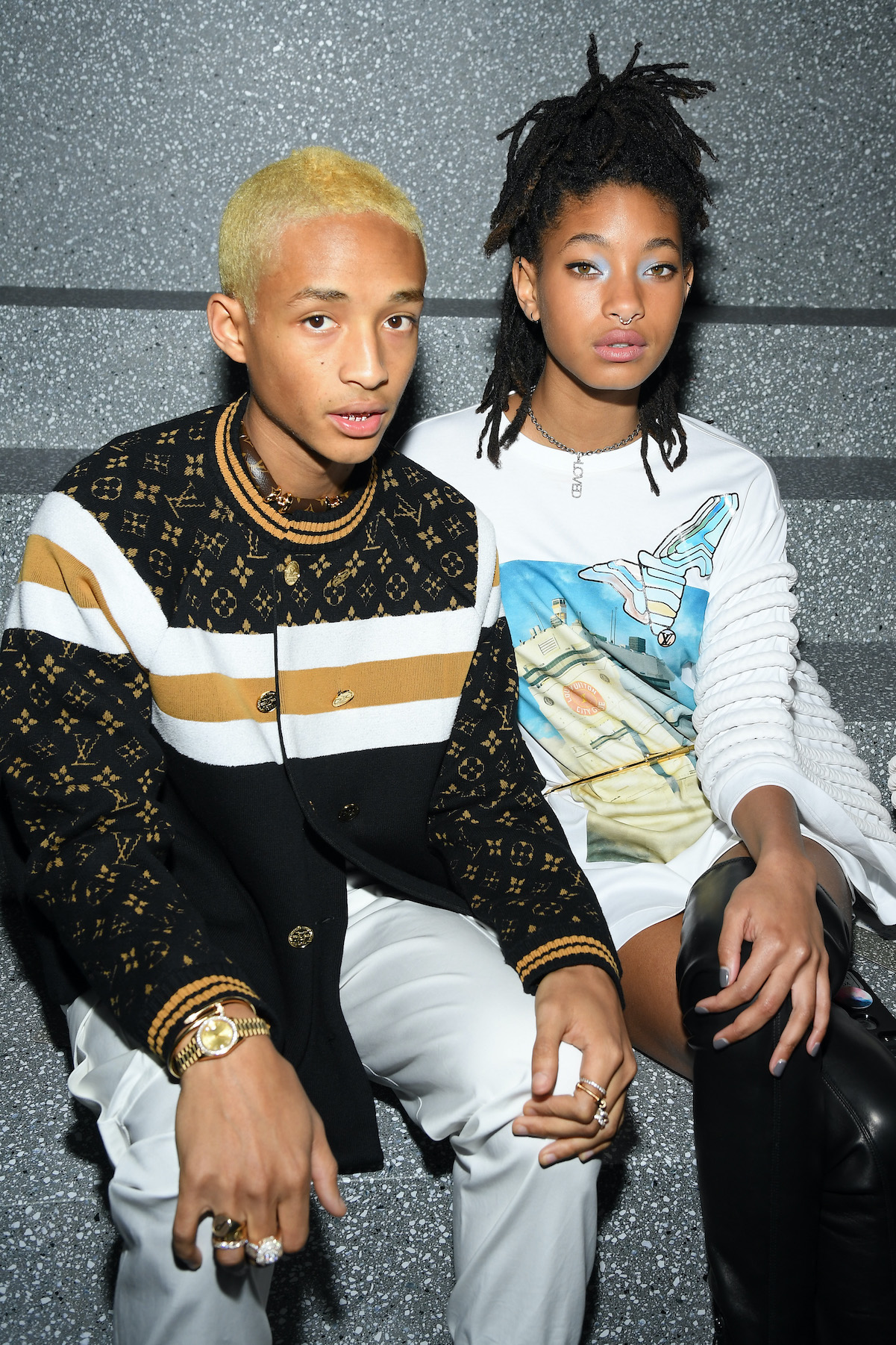 Jaden Smith and Willow Smith at Paris Fashion Week