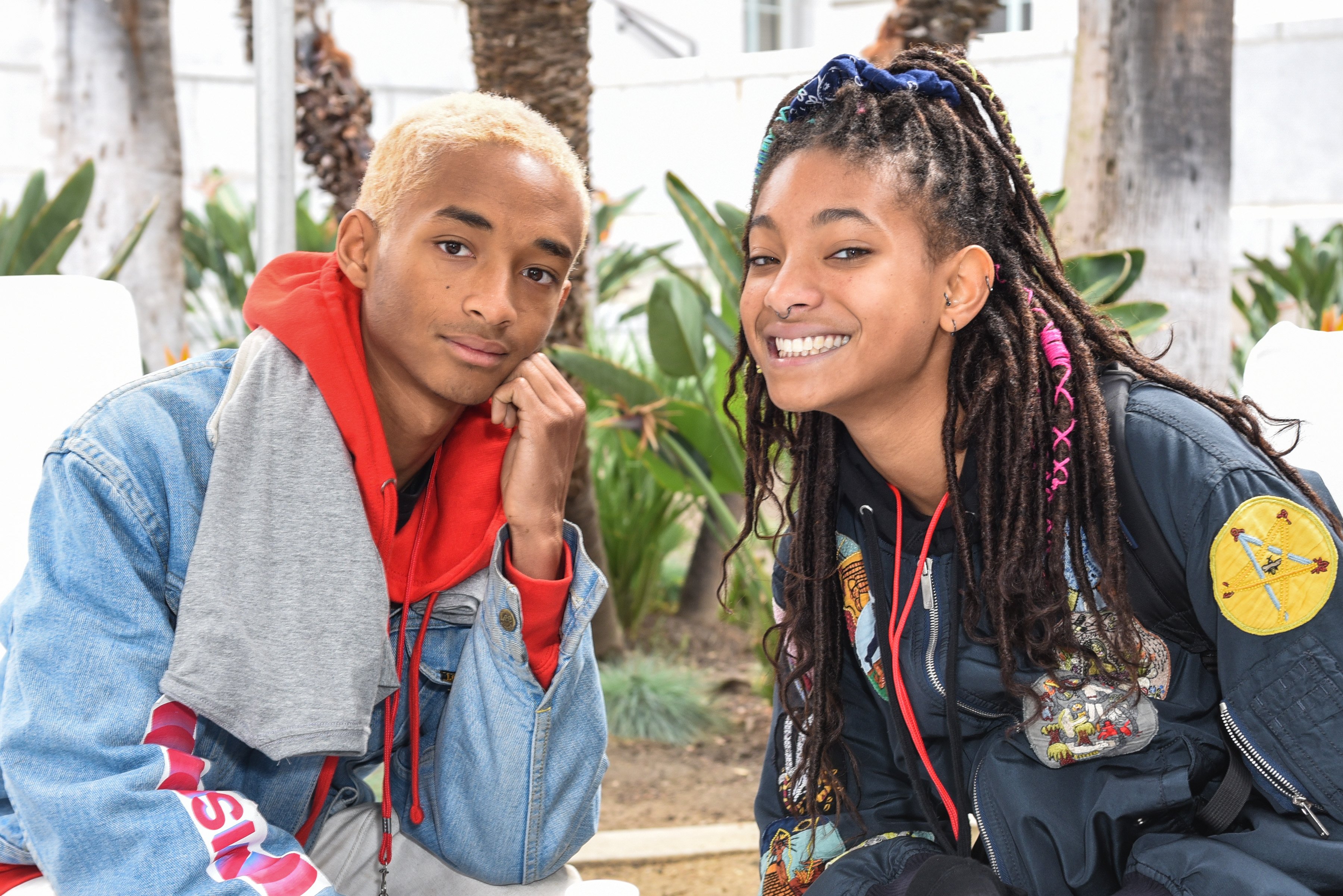 Jaden Smith and Willow Smith at the March For Our Lives in Los Angeles