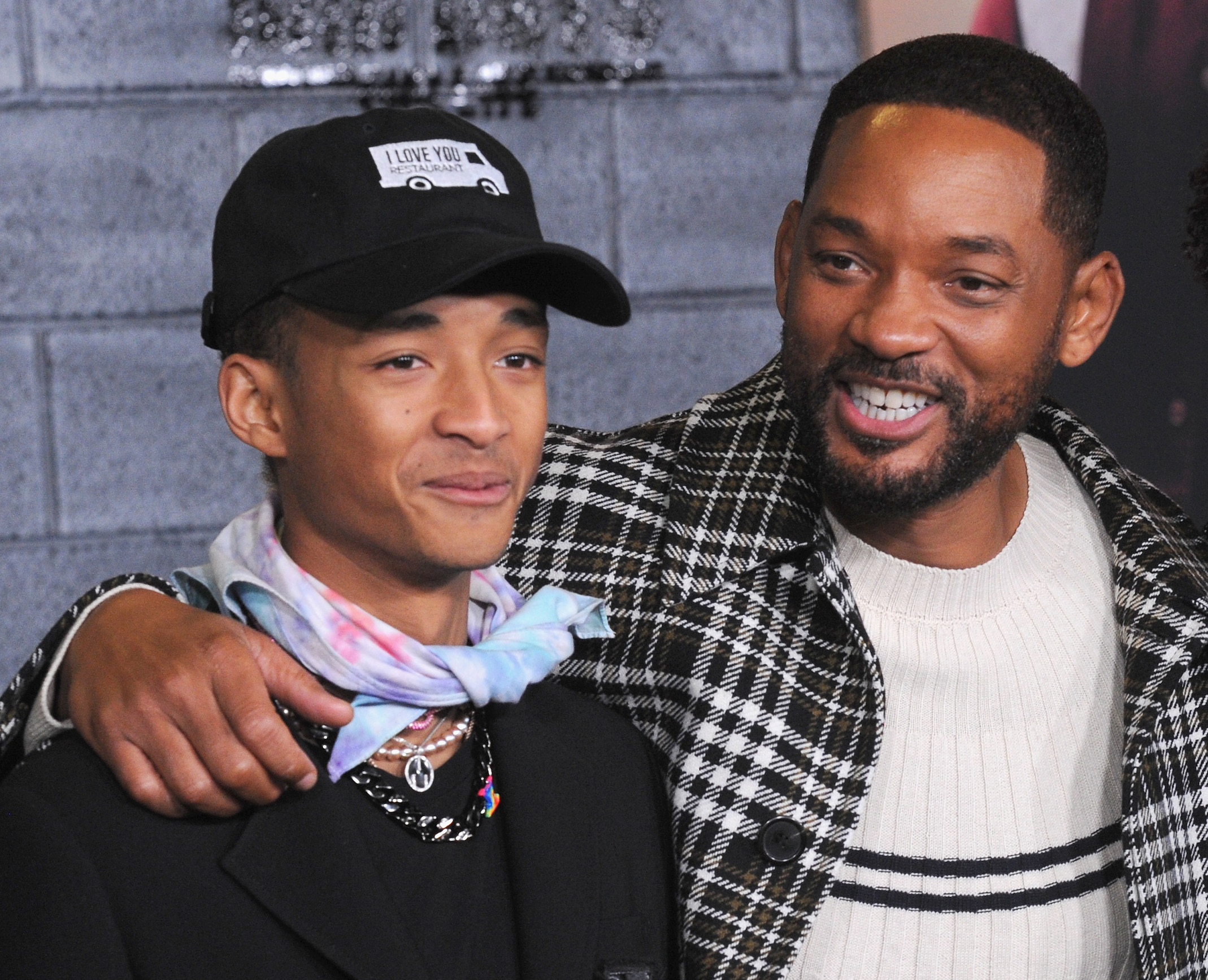 Jaden Smith and Will Smith arrive for the Premiere Of Columbia Pictures' 'Bad Boys For Life'