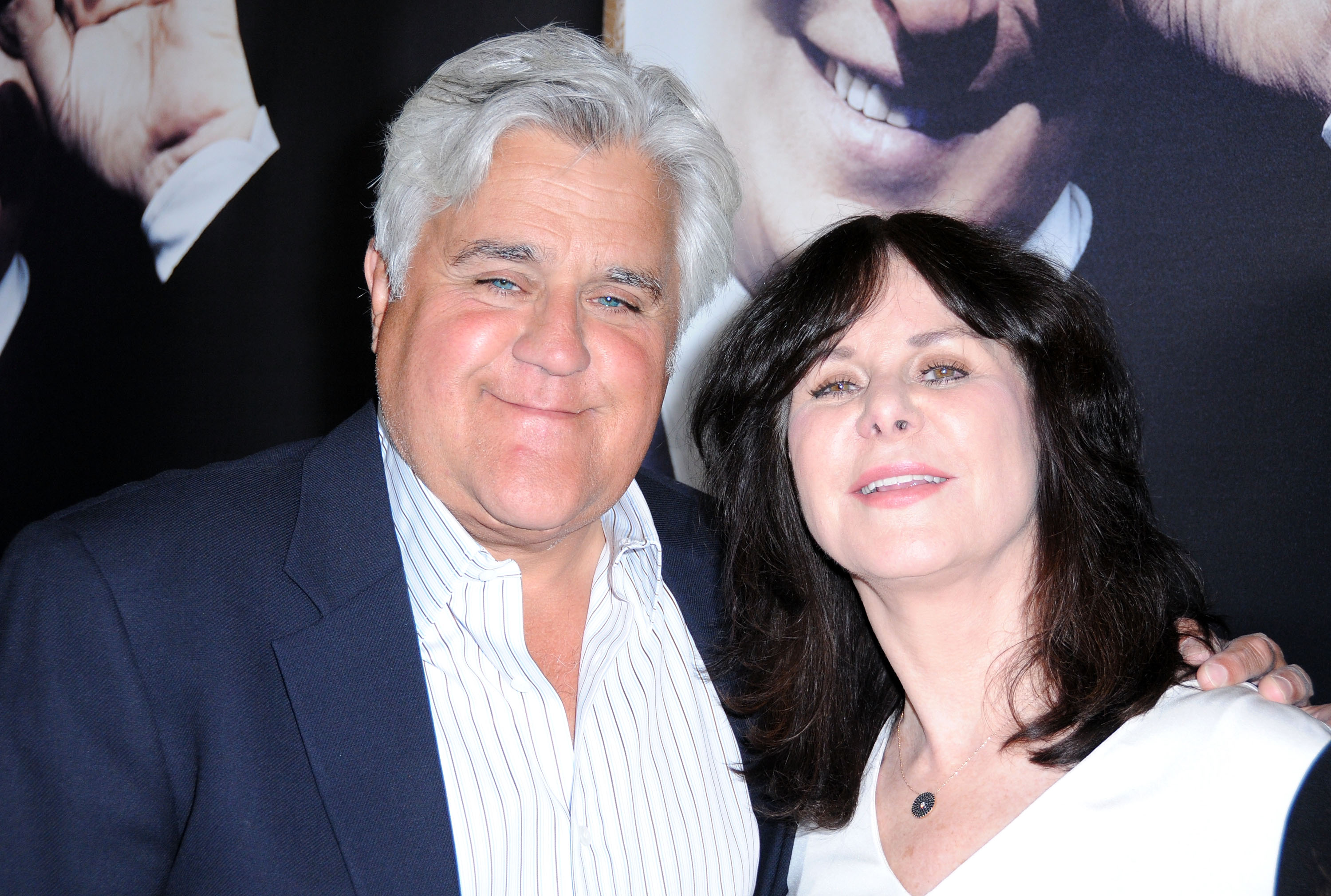 Jay Leno and Mavis Nicholson-Leno attend an HBO premiere of an exclusive presentation of 'Billy Crystal 700 Sundays'