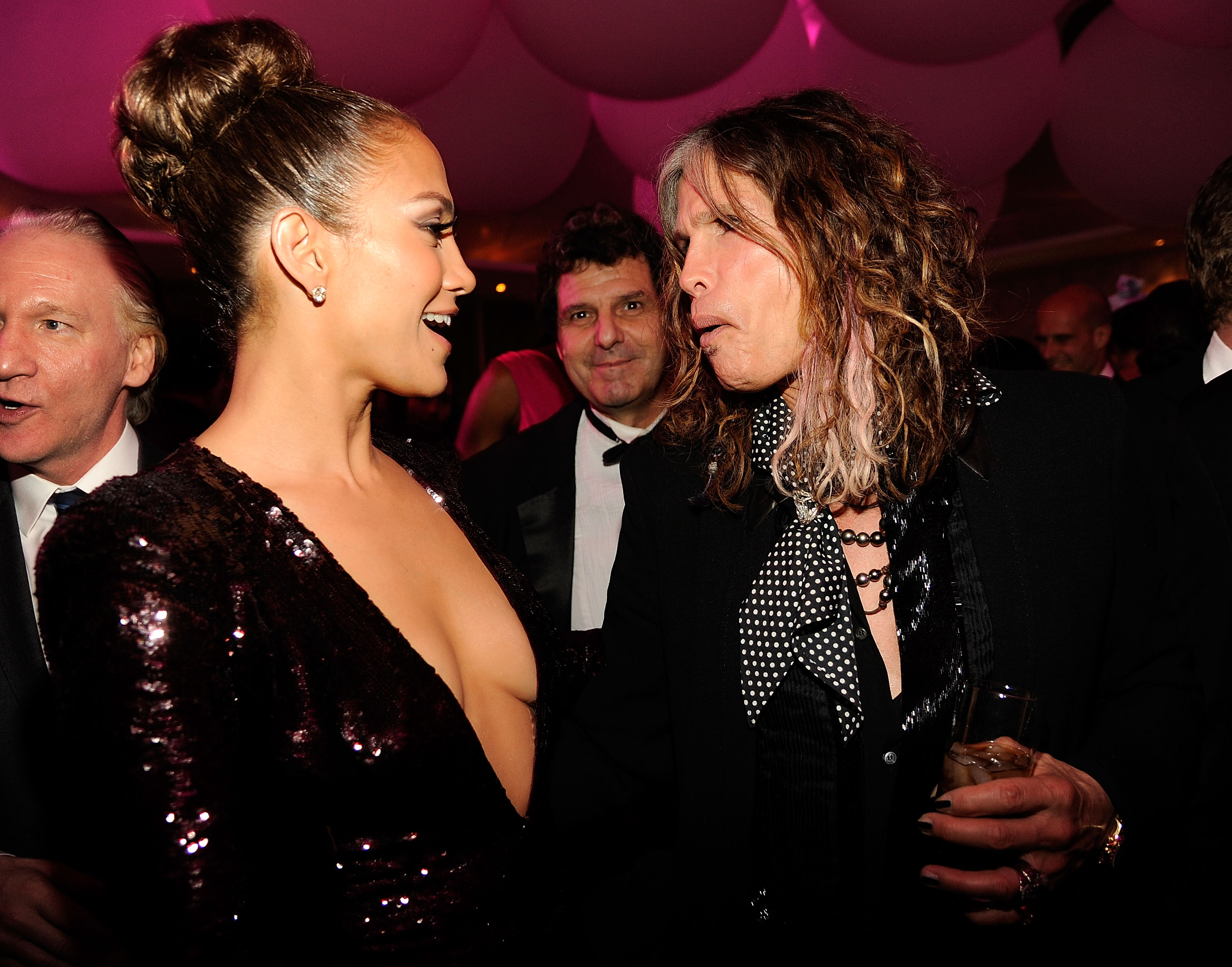 Jennifer Lopez and Steven Tyler | Kevin Mazur/VF12/WireImage