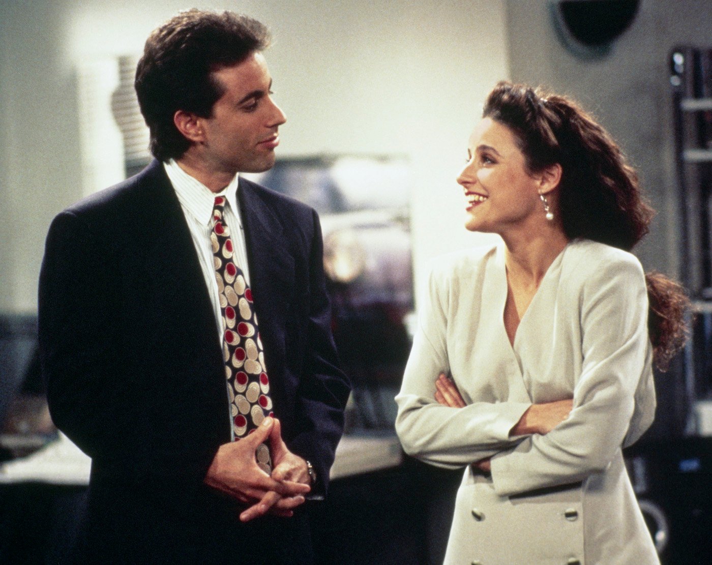 Jerry Seinfeld and Julia Louis-Dreyfus on 'Seinfeld'