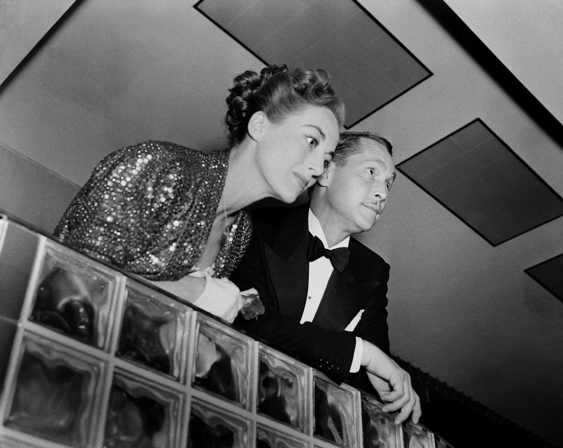 Joan Crawford and Franchot Tone attend an event in Los Angeles, California.