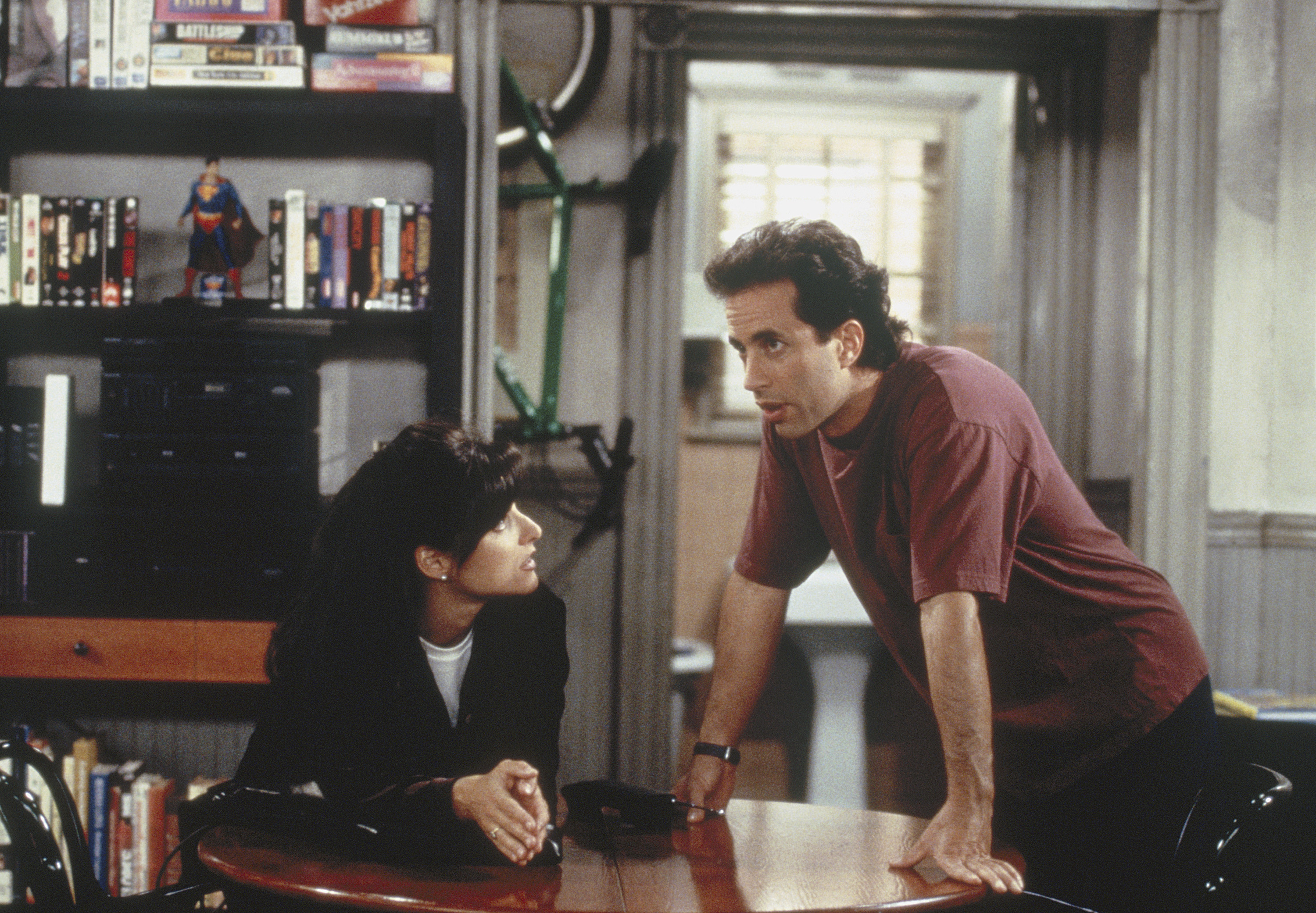 Julia Louis-Dreyfus as Elaine and Jerry Seinfeld as Jerry on 'Seinfeld' | Joey Delvalle/NBCU Photo Bank/NBCUniversal via Getty Images 