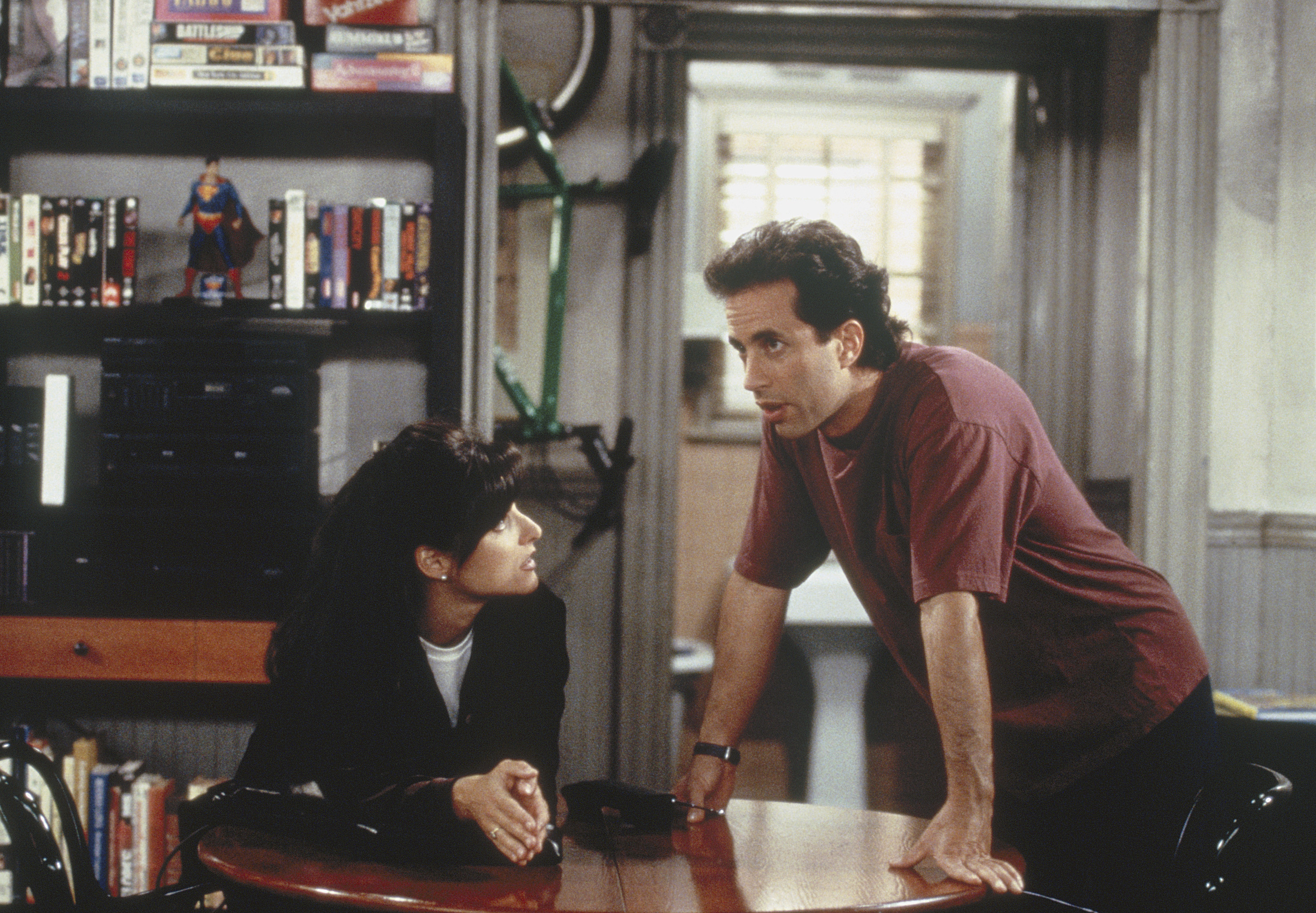 Julia Louis-Dreyfus as Elaine and Jerry Seinfeld as Jerry on 'Seinfeld' | Joey Delvalle/NBCU Photo Bank/NBCUniversal via Getty Images