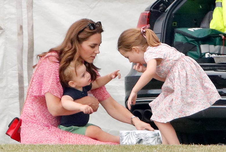 Kate Middleton, Prince Louis, and Princess Charlotte