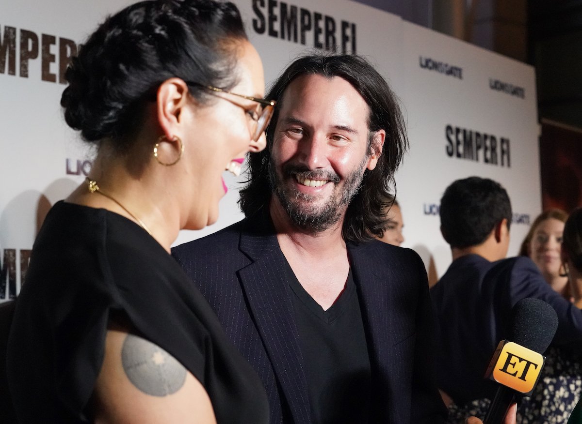 Keanu Reeves and Karina Miller