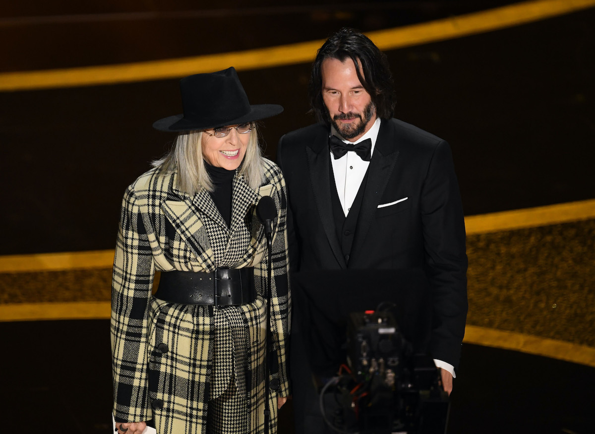 Diane Keaton and Keanu Reeves at the 92nd Annual Academy Awards