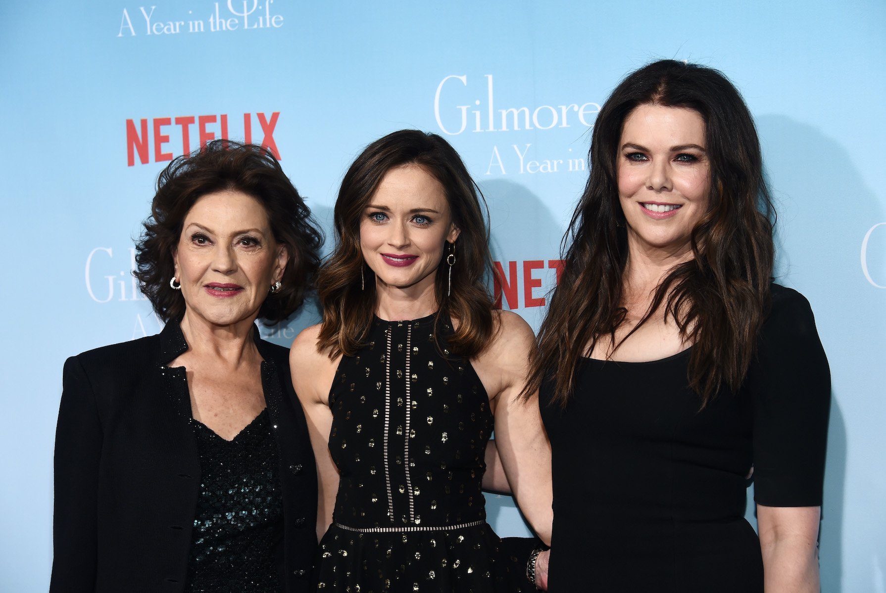 Kelly Bishop, Alexis Bledel, and Lauren Graham at the premiere of Netflix's 'Gilmore Girls: A Year in the Life'