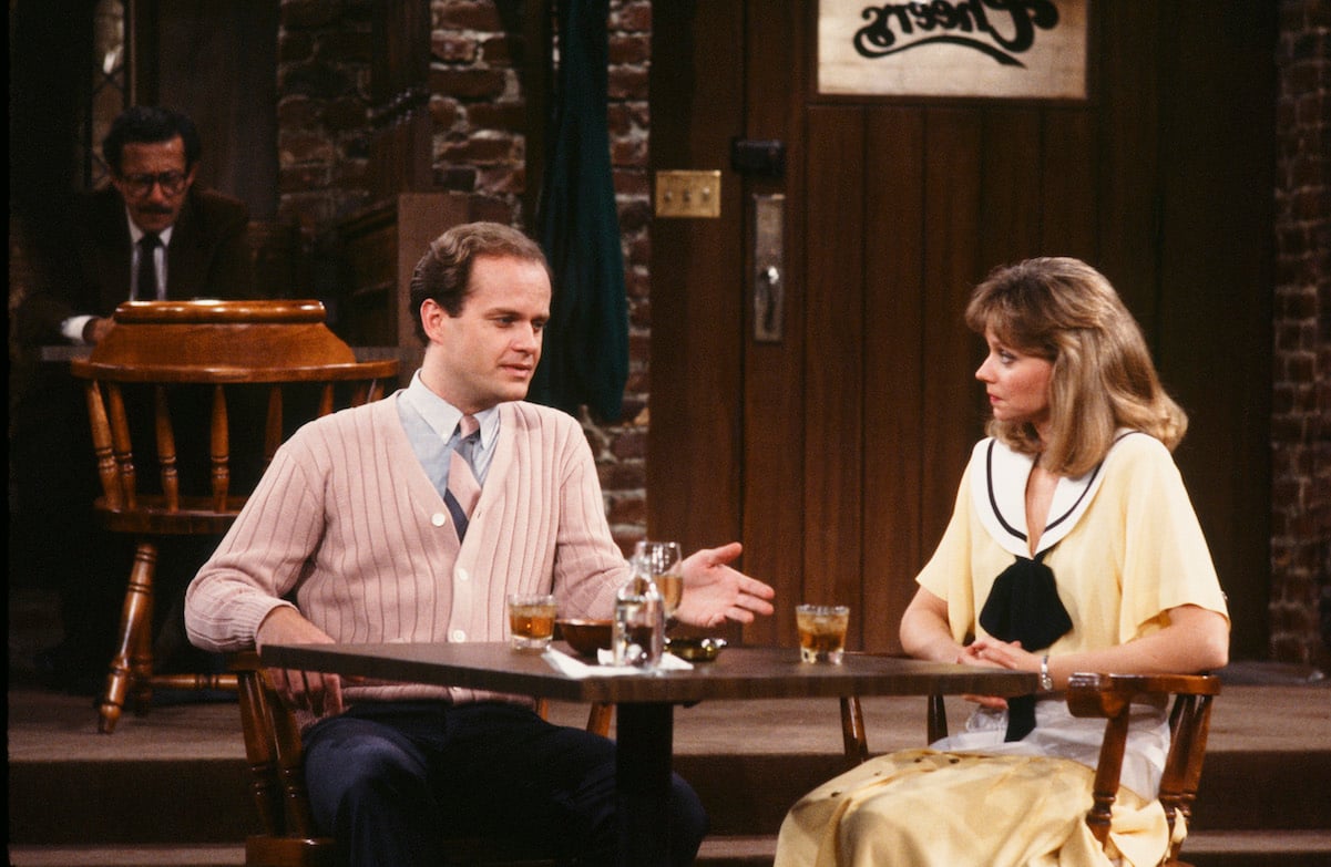 Frasier (Kelsey Grammer) and Diana (Shelley Long)