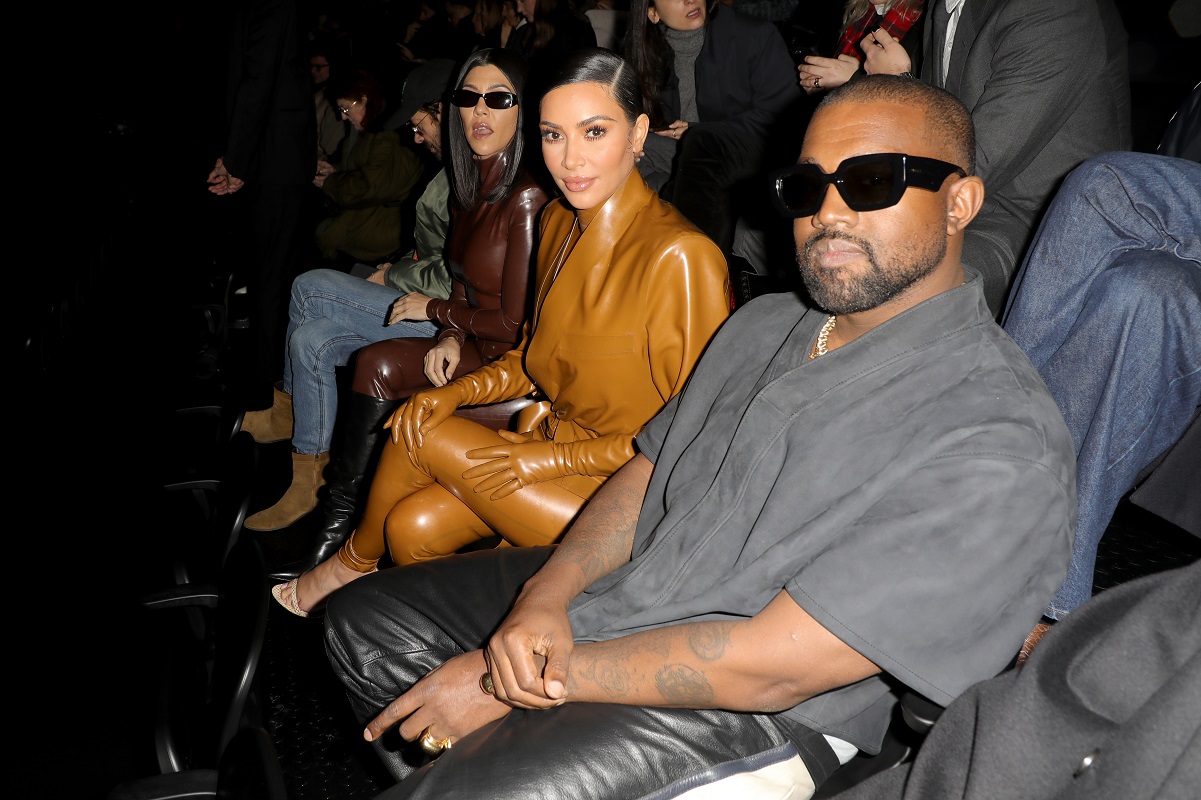 Kourtney Kardashian, Kim Kardashian and Kanye West