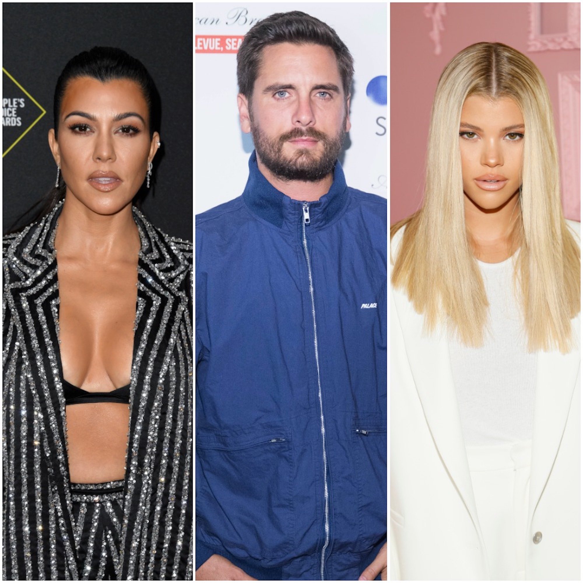 Kourtney Kardashian, Scott Disick, and Sofia Richie