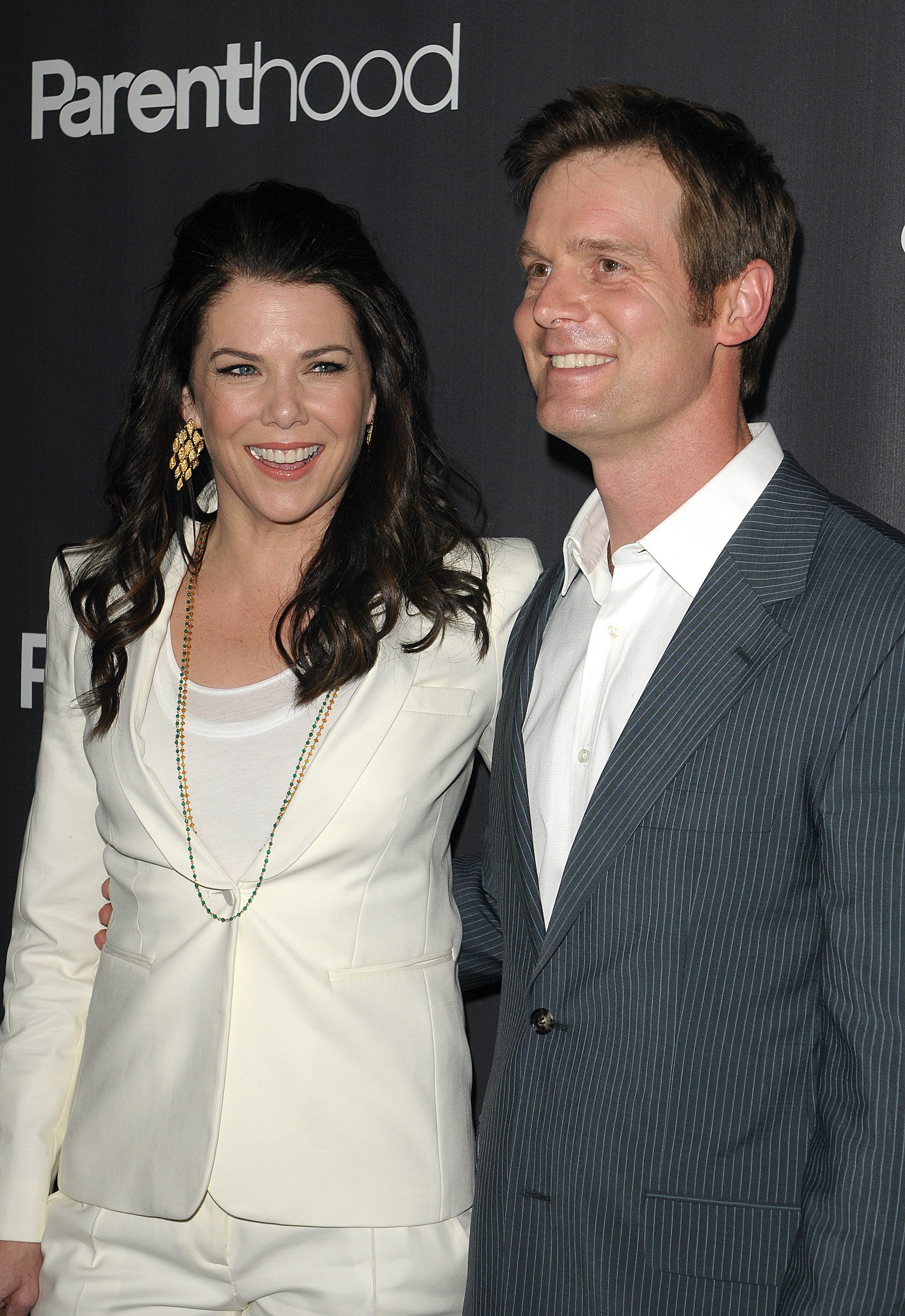 Lauren Graham and Peter Krause attend a premiere screening of 'Parenthood'