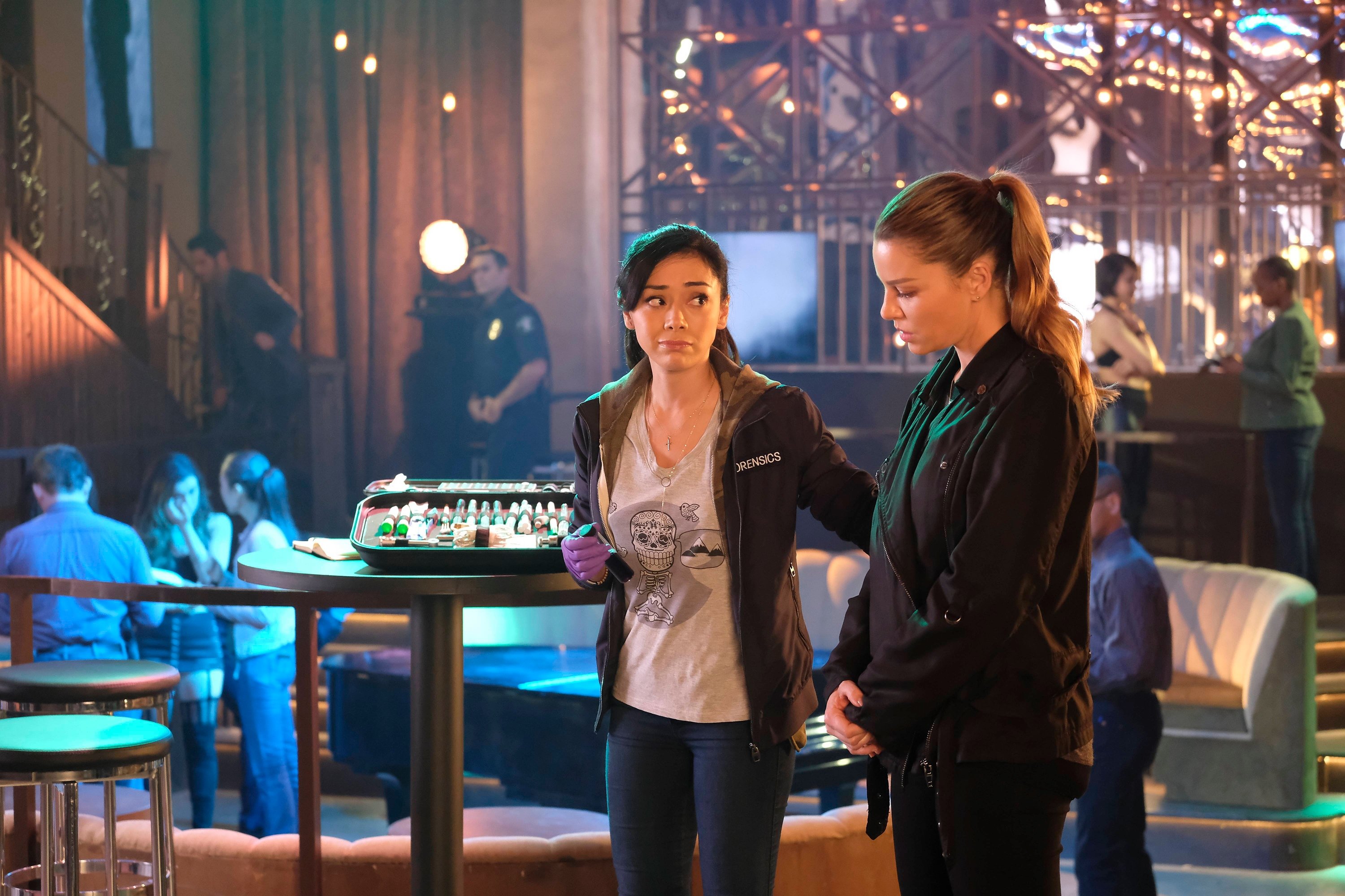 Aimee Garcia and Lauren German in 'Lucifer'