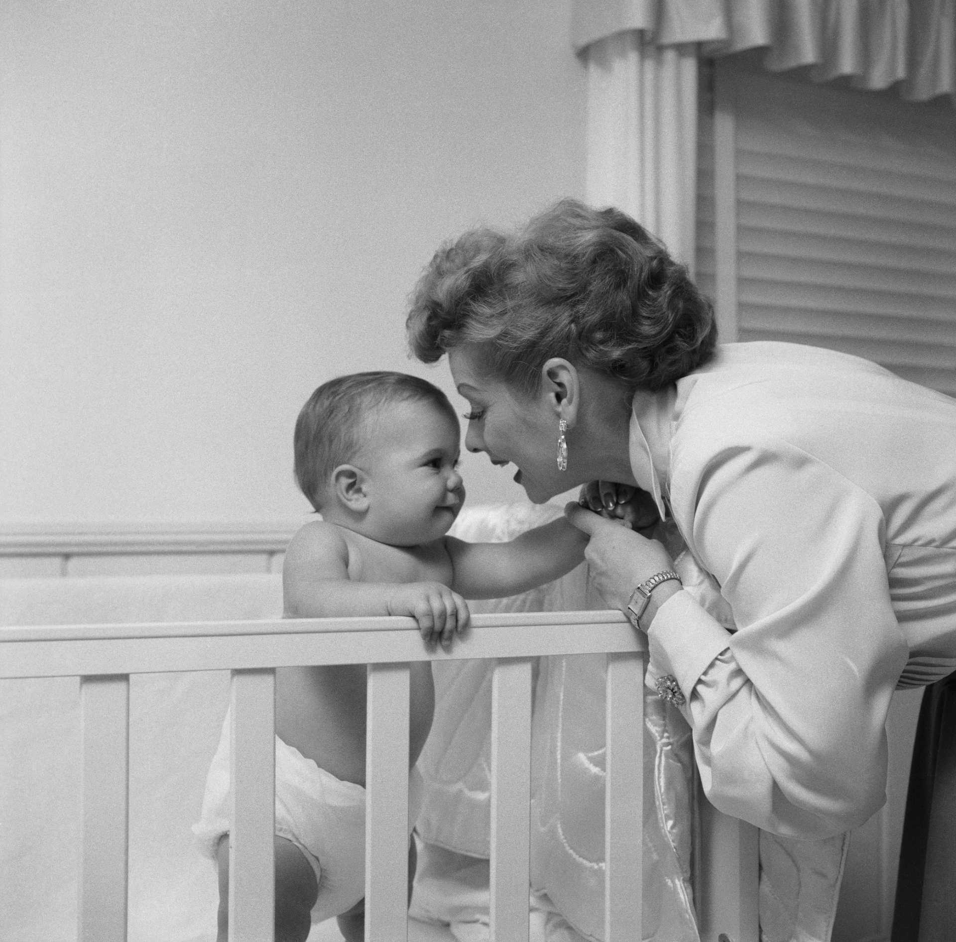 Lucille Ball with her son | Bettmann/Getty Images