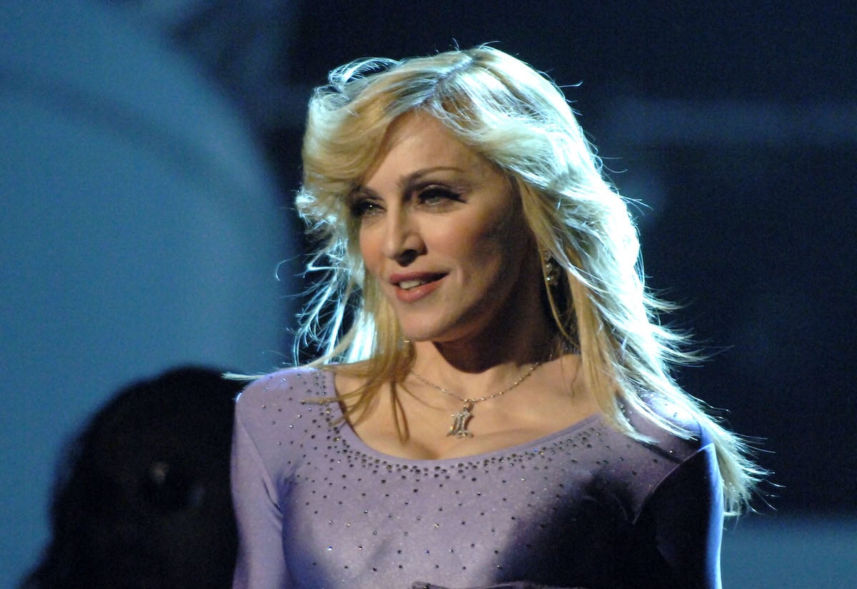 Madonna performs "Hung Up"