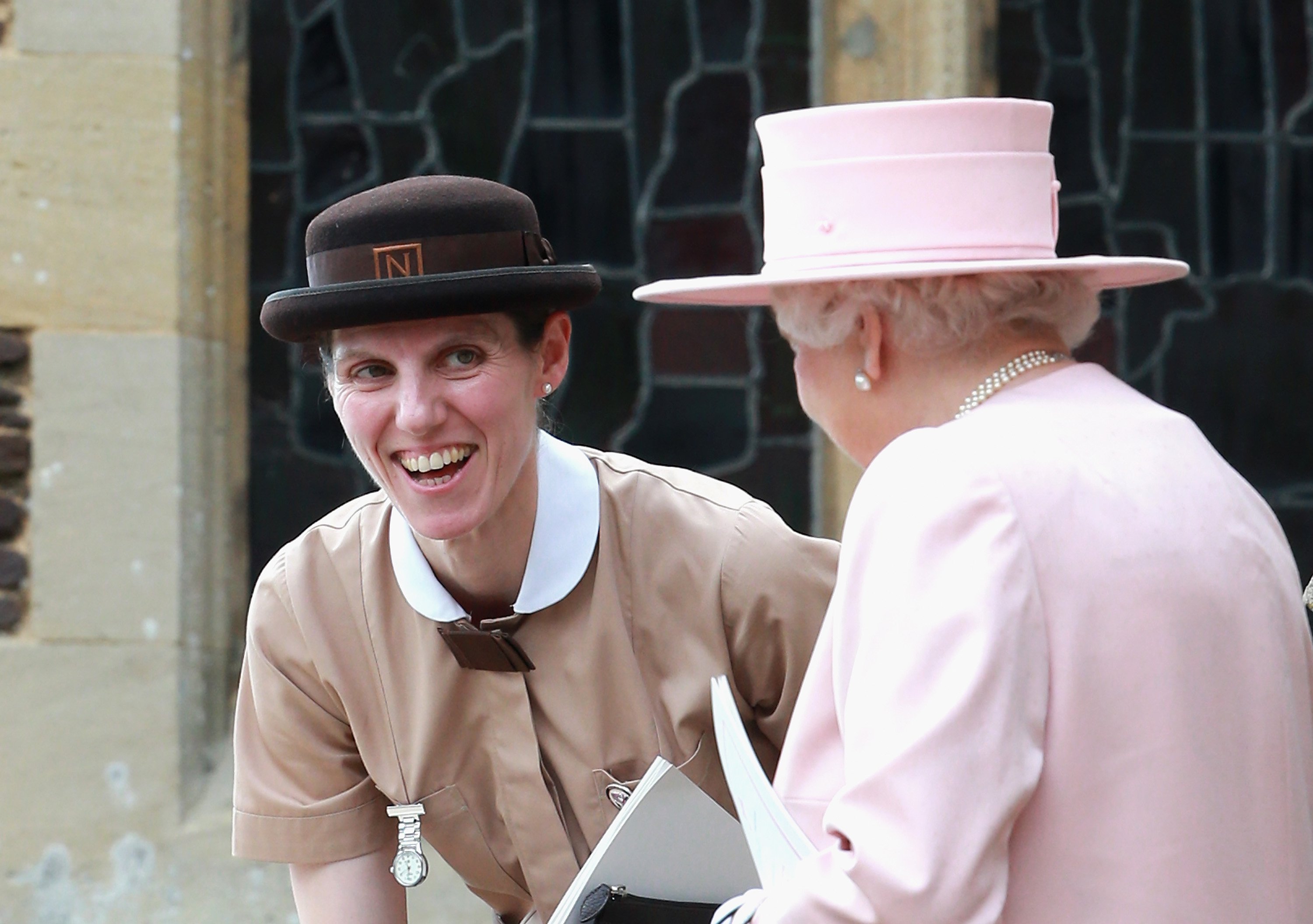 Maria Teresa Turrion Borrallo and Queen Elizabeth II