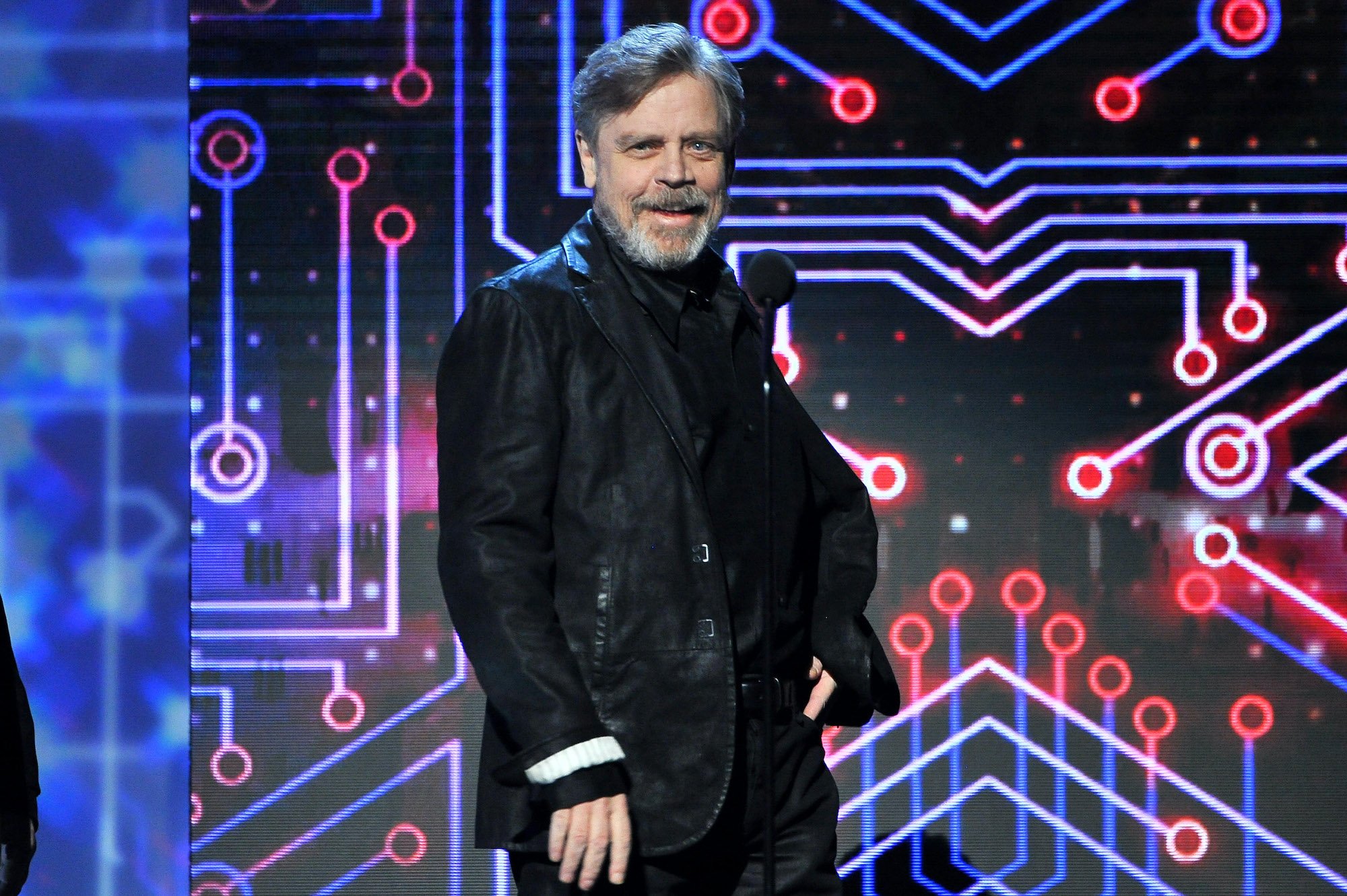 Actor Mark Hamill, who plays Luke Skywalker, speaks onstage during The Game Awards 2015