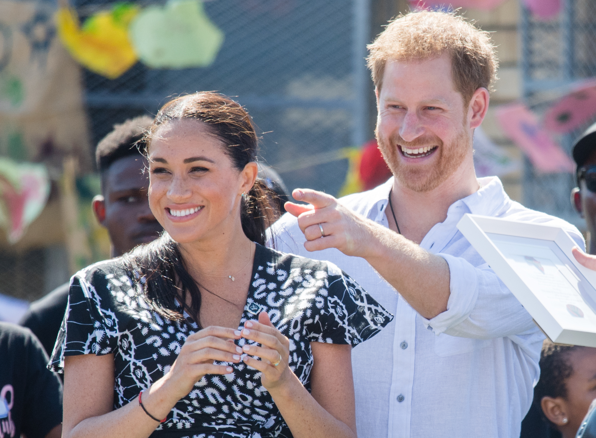 Meghan Markle and Prince Harry laughing