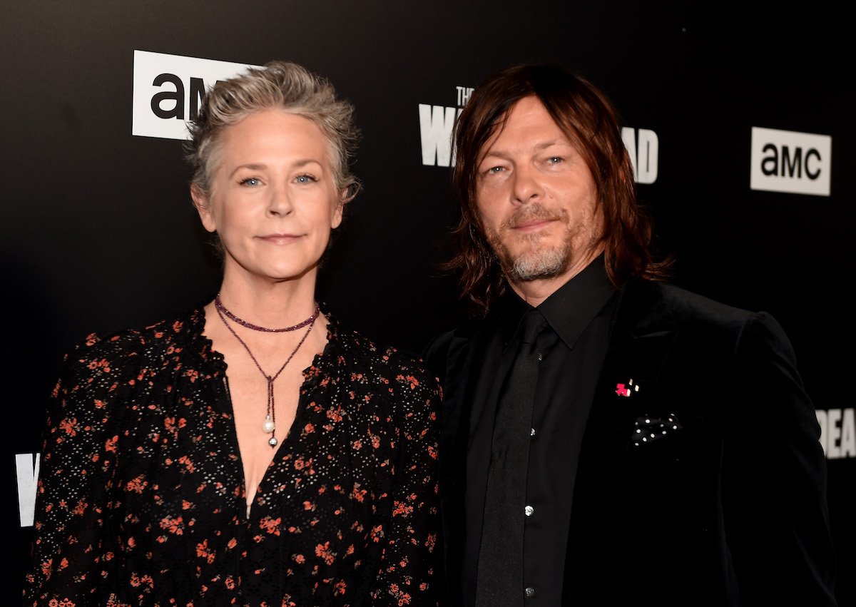 Melissa McBride (L) and Norman Reedus