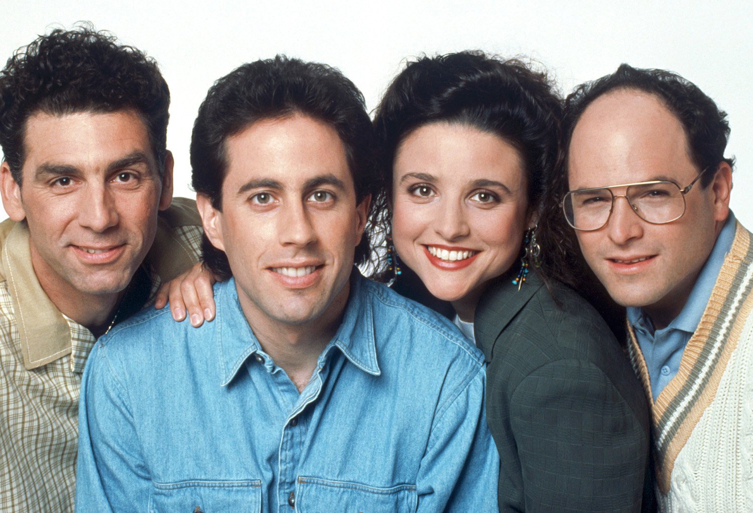 Michael Richards, Jerry Seinfeld, Julia Louis-Dreyfus, and Jason Alexander of 'Seinfeld'