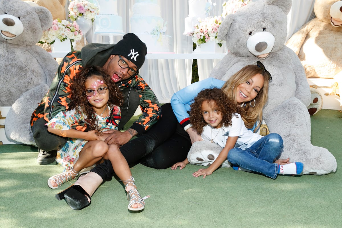 Nick Cannon and Mariah Carey with their children
