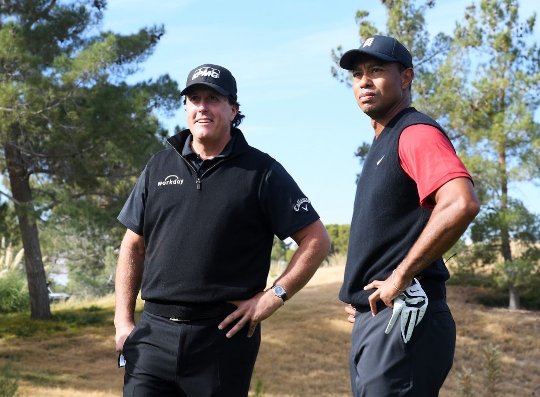 Phil Mickelson and Tiger Woods
