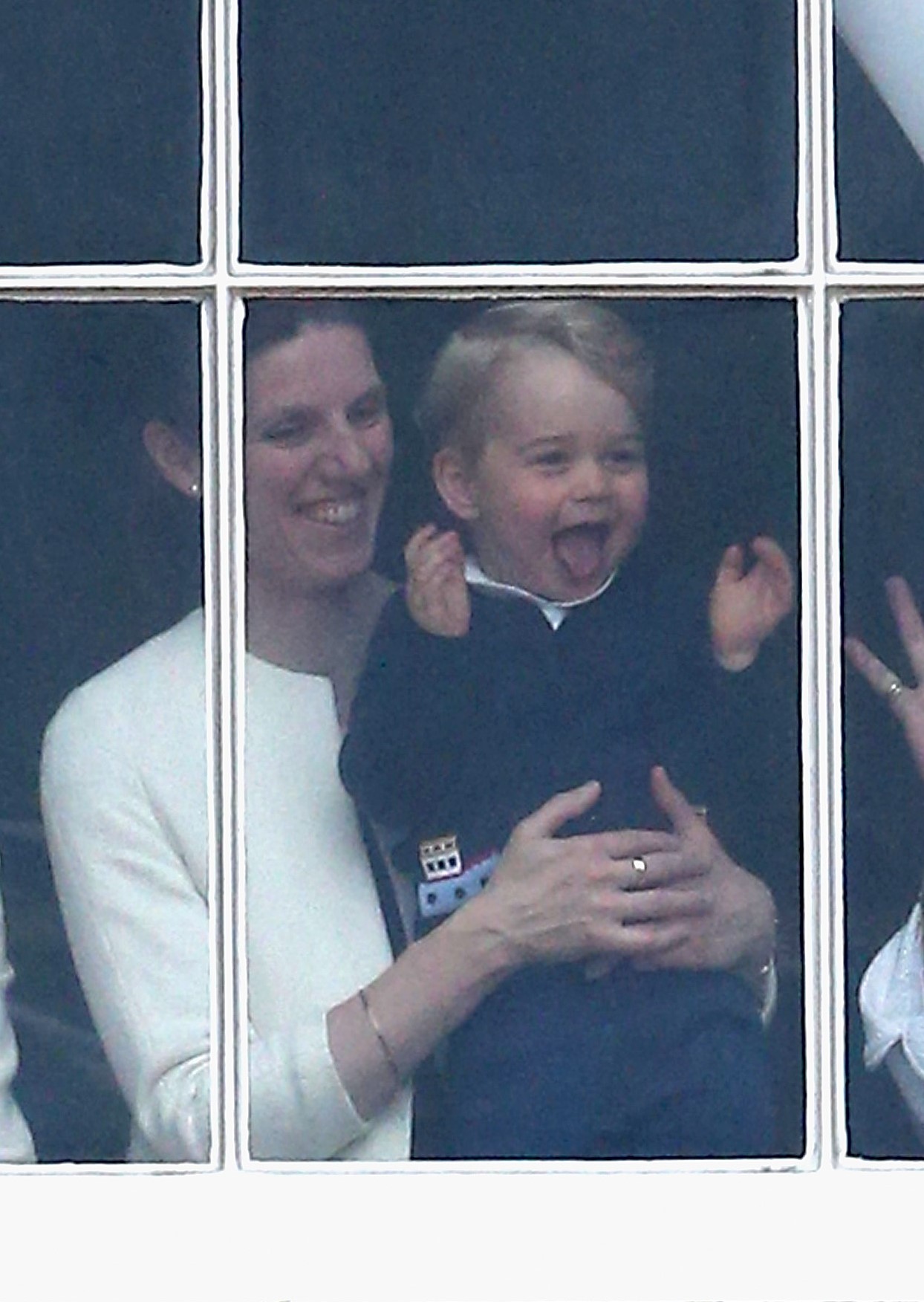 Prince George and his nannyMaria Teresa Turrion Borrallo