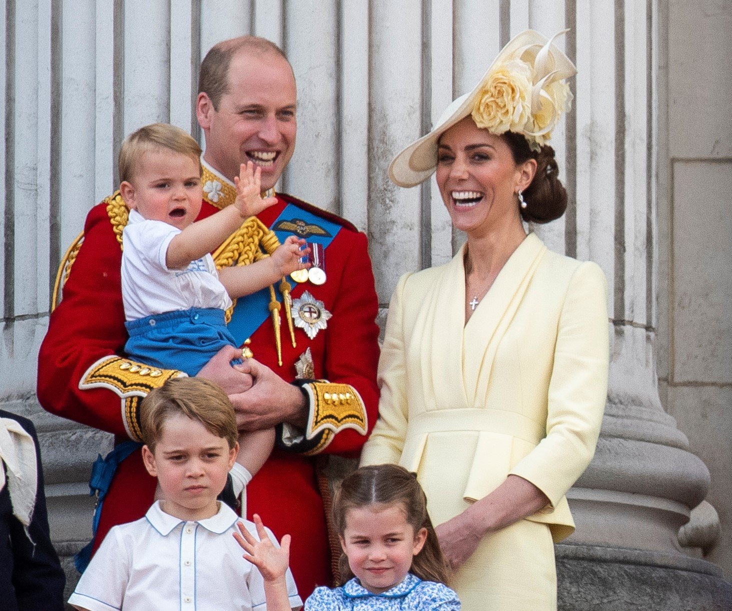 Prince William and Kate Middleon with their children, Prince Louis, Prince George, and Princess Charlotte