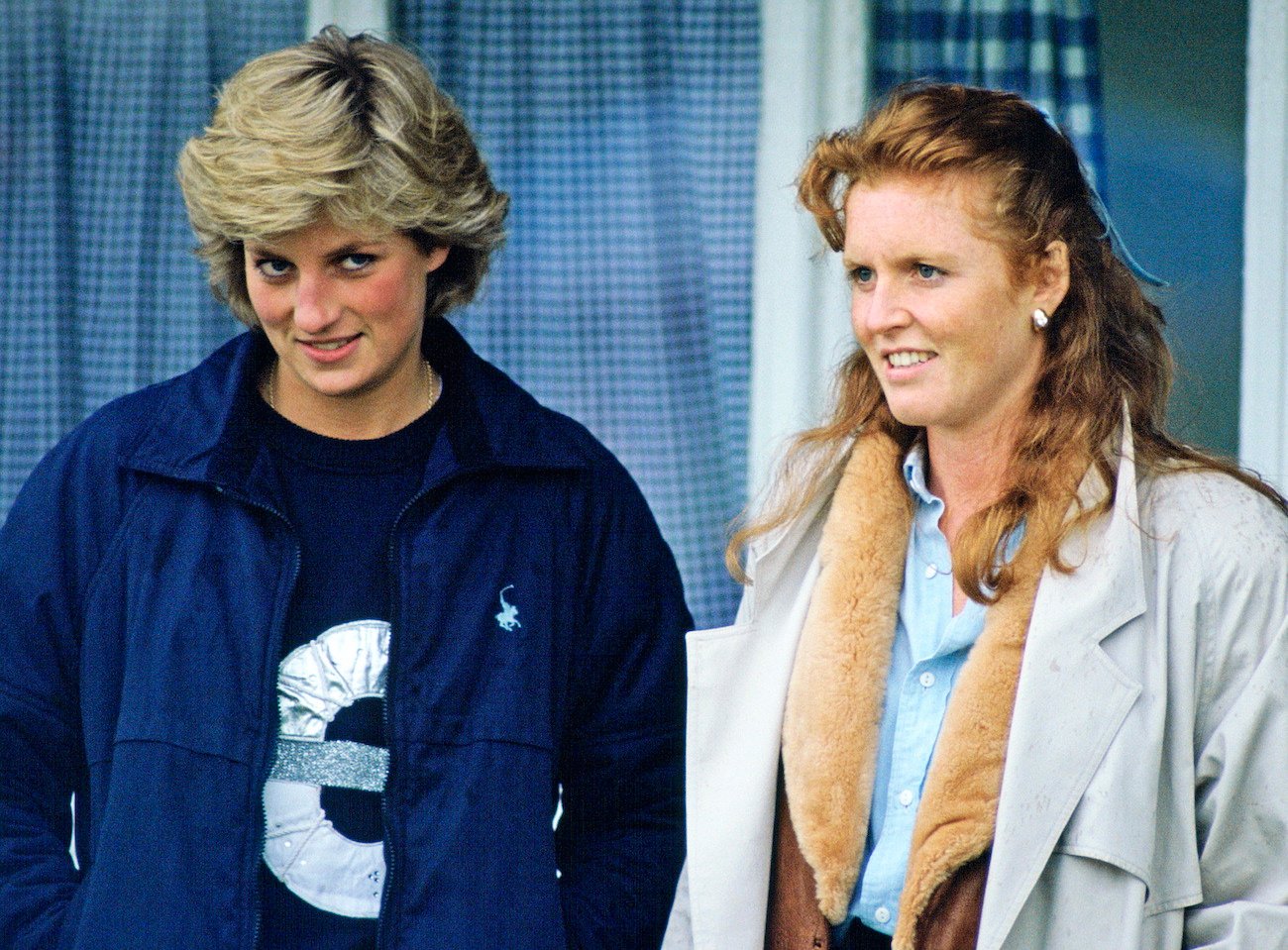 Princess Diana and Sarah Ferguson at a polo match