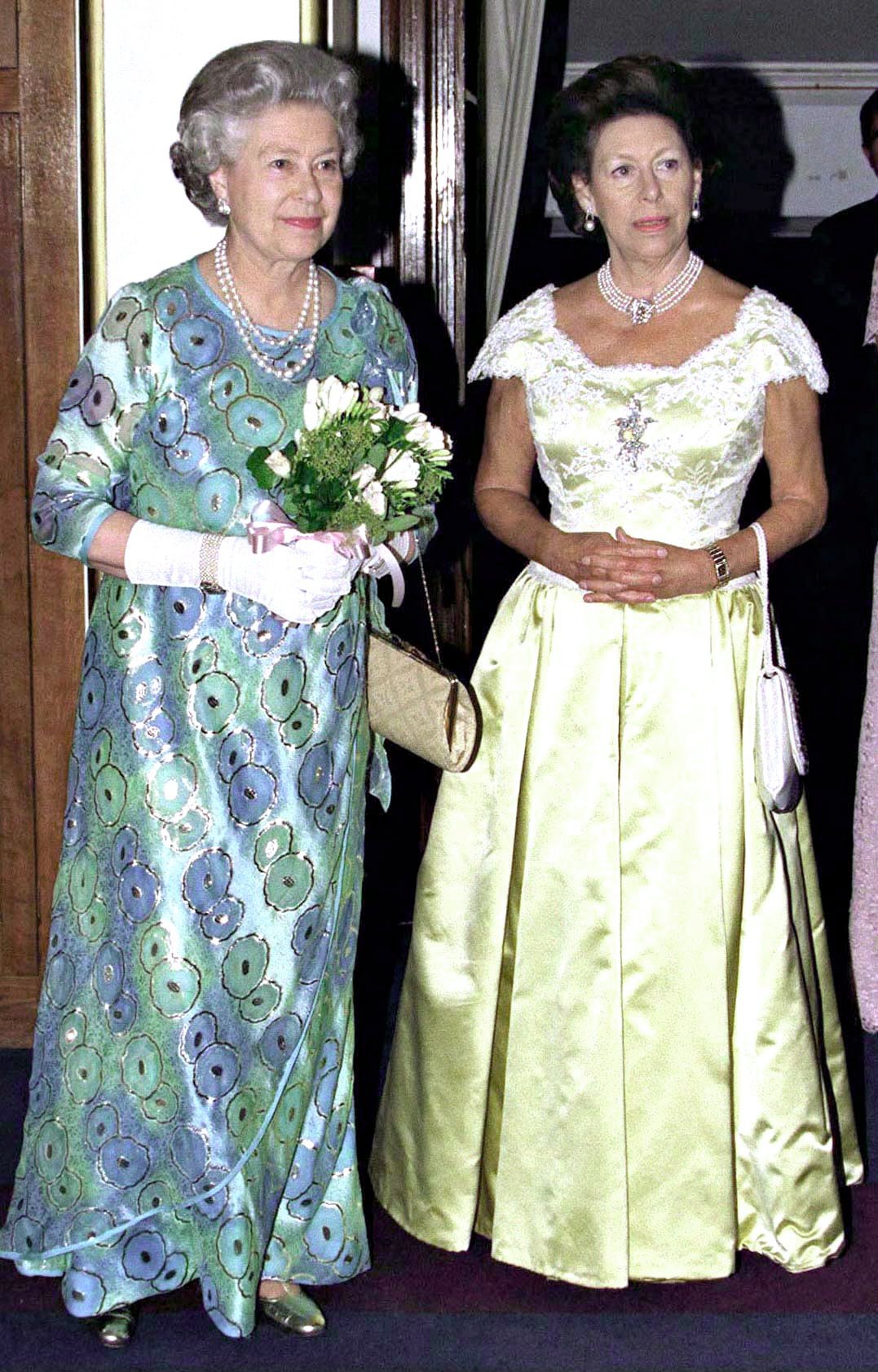 Queen Elizabeth II and Princess Margaret