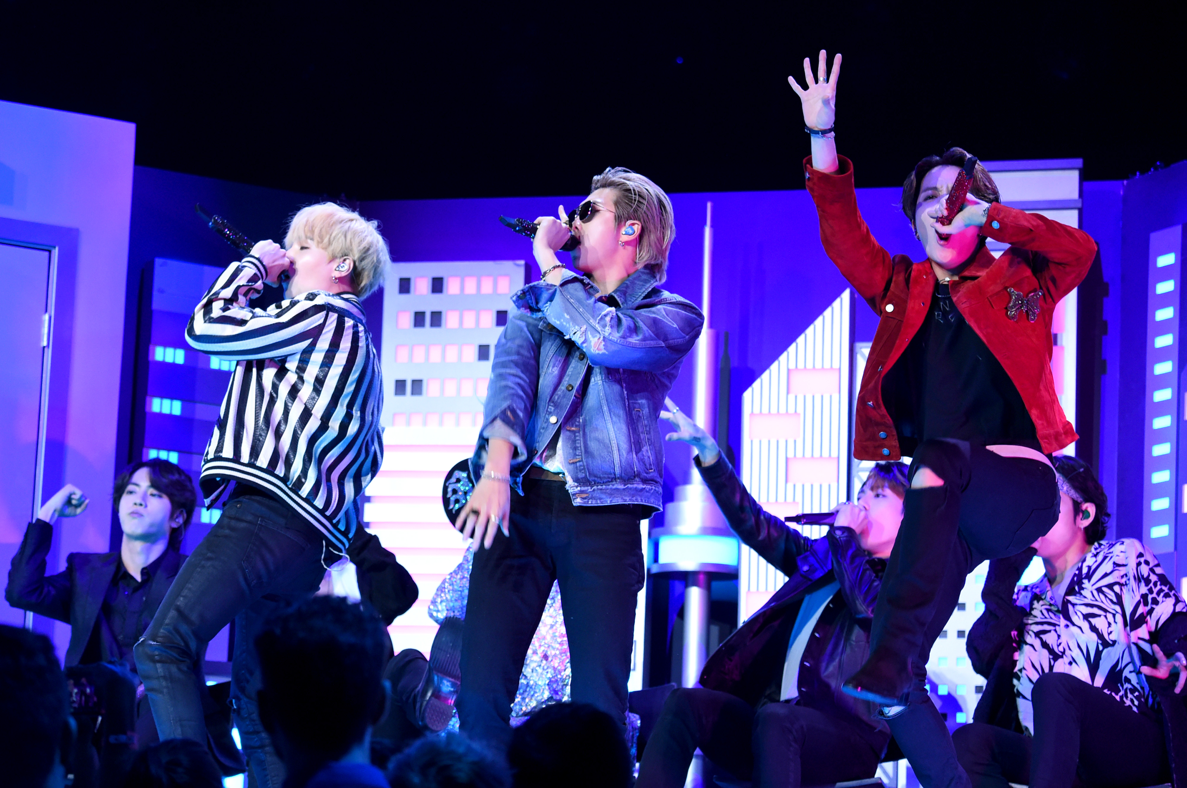 BTS performs at the 62nd Annual GRAMMY Awards