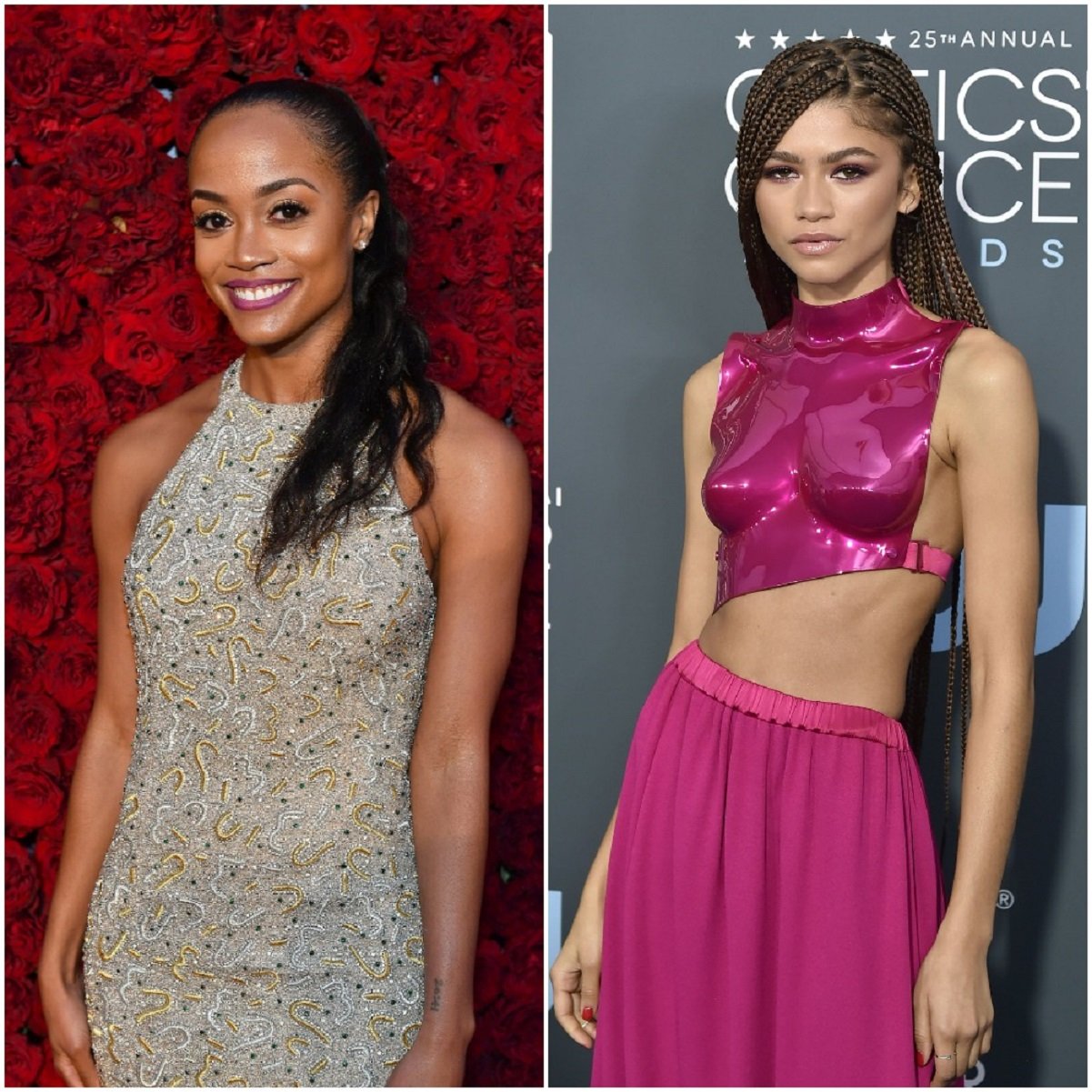 'The Bachelorette' star Rachel Lindsay (L) and Zendaya from 'Euphoria'