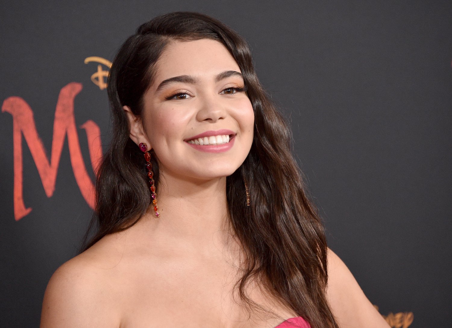 Auli'i Cravalho attends the Premiere Of Disney's 'Mulan'