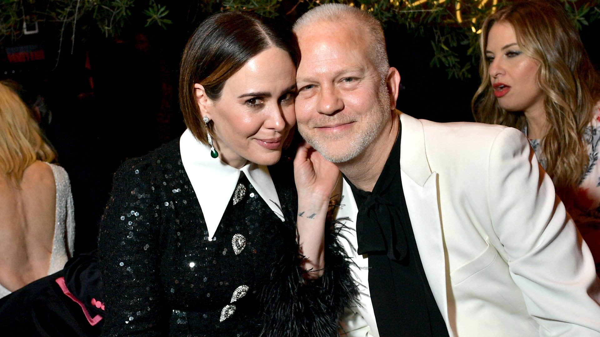 'American Horror Story' co-creator Ryan Murphy and actor Sarah Paulson at the Vanity Fair Oscar Party in 2020