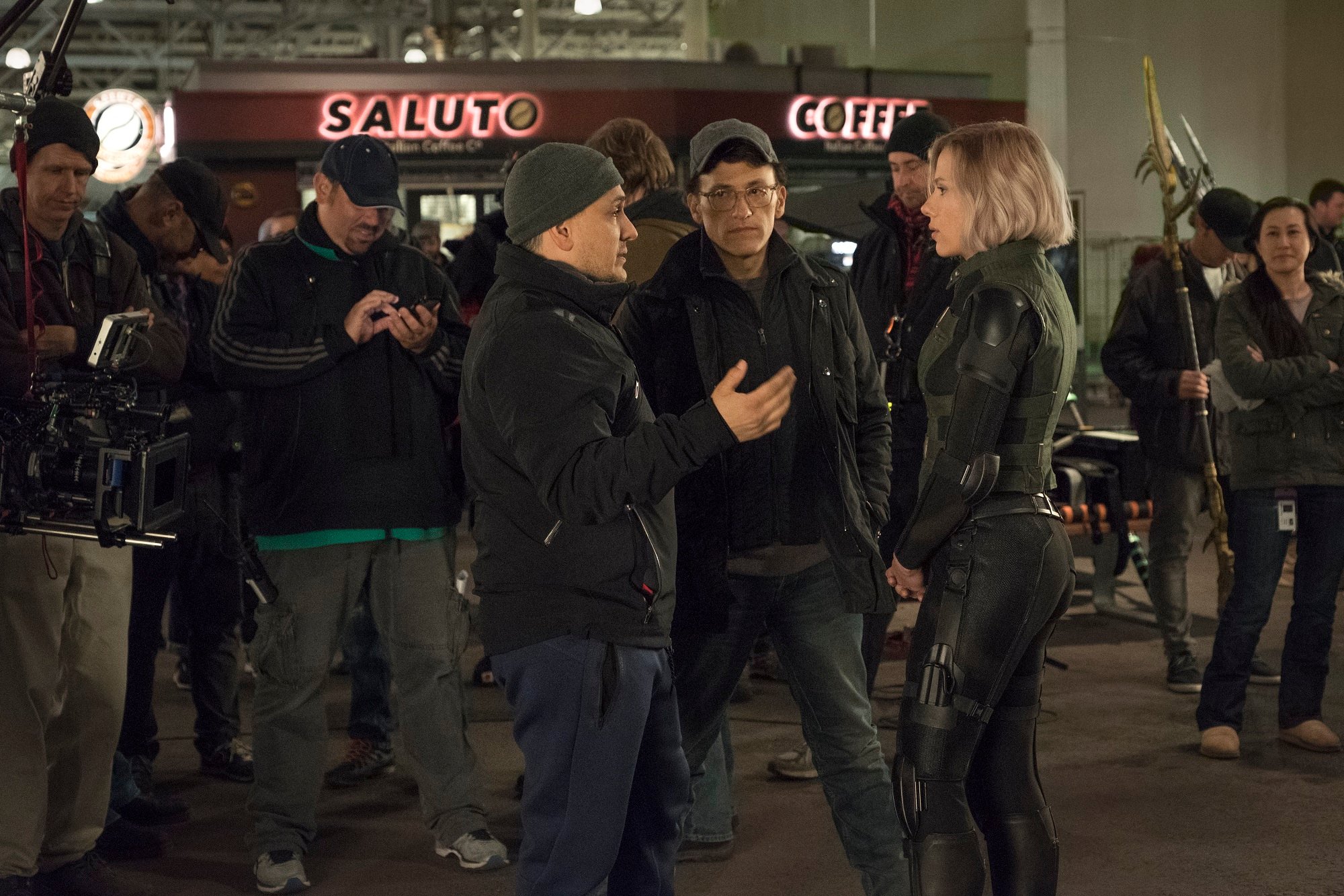 Scarlett Johansson and Russo Brothers
