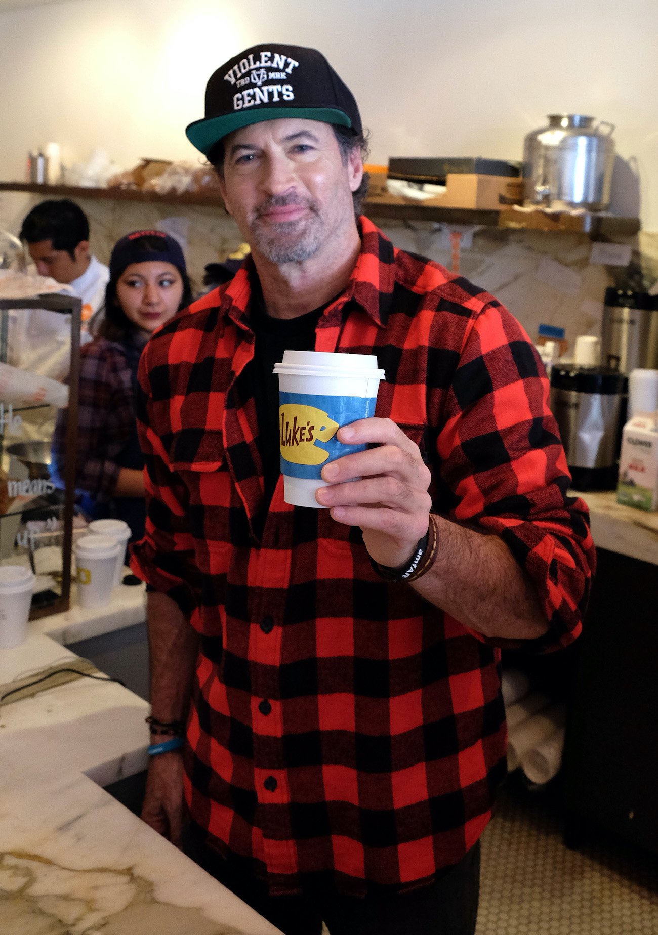 Scott Patterson at a 'Gilmore Girls' themed pop-up of Luke's Diner