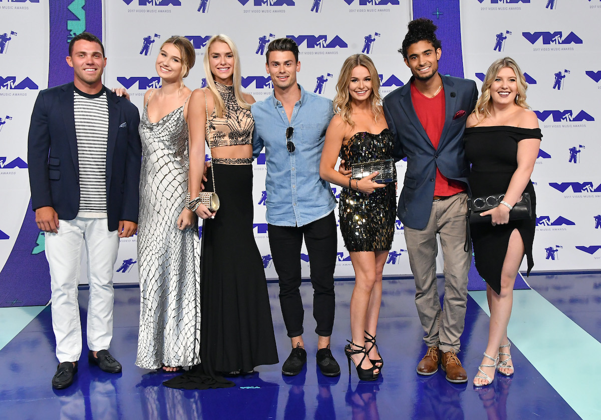 The cast of Siesta Key attends the 2017 MTV Video Music Awards