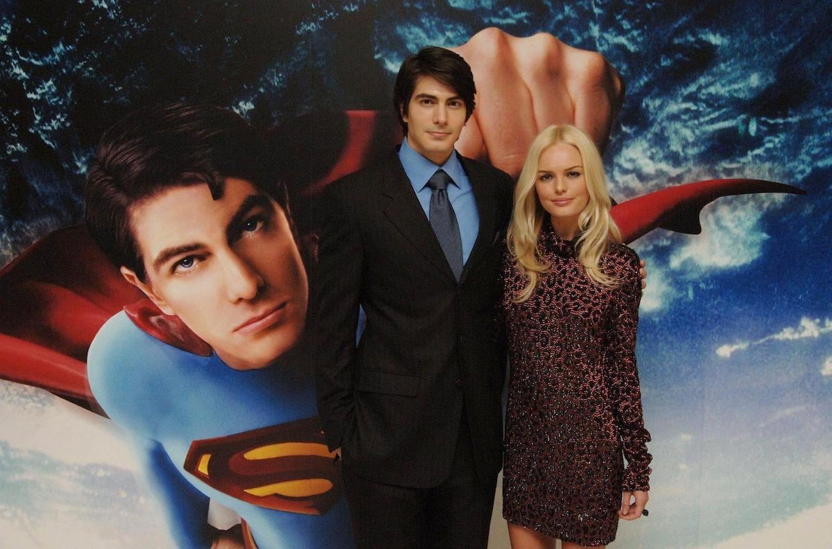 Kate Bosworth and Brandon Routh at the UK premiere of 'Superman Returns'