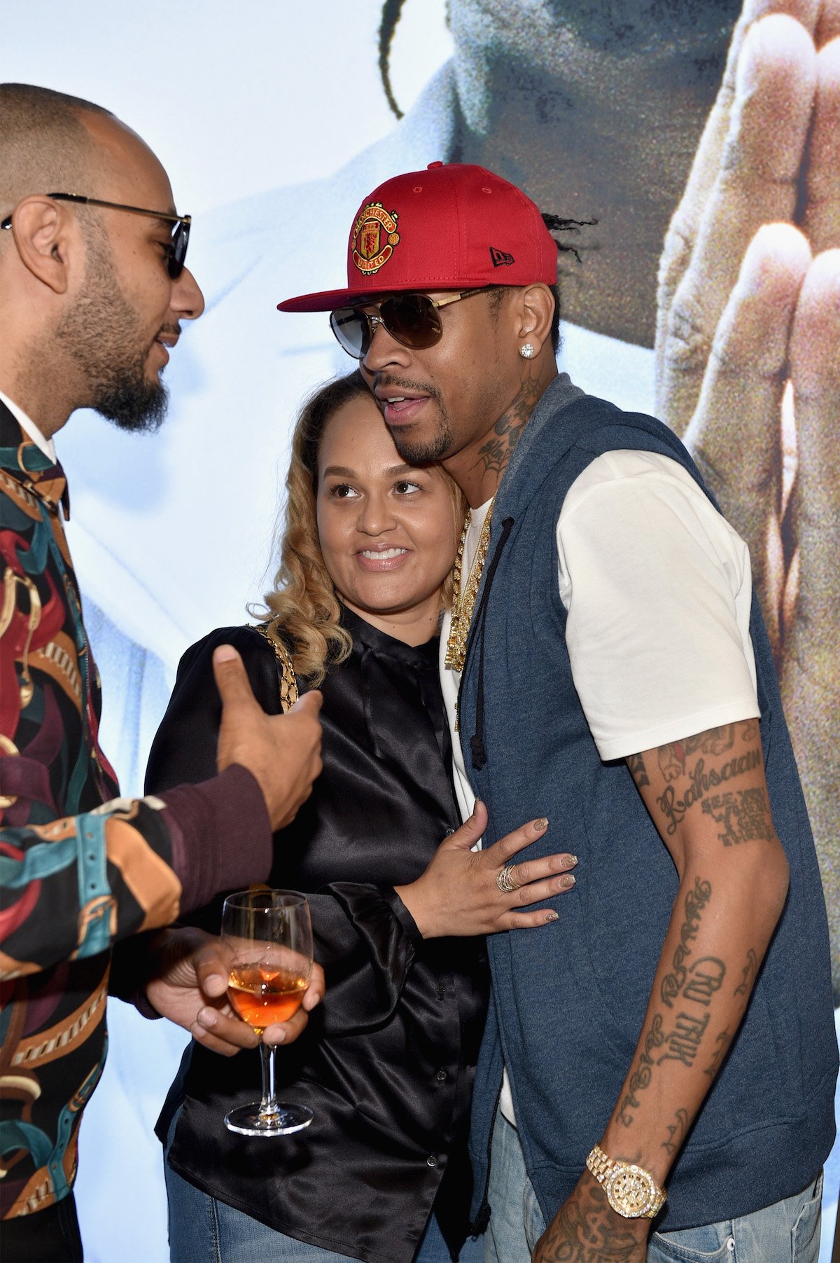 Swizz Beatz, Tawanna Iverson, and Allen Iverson