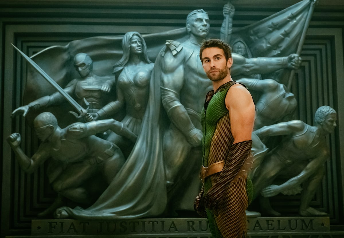 Chase Crawford as The Deep on Amazon Prime's 'The Boys.'