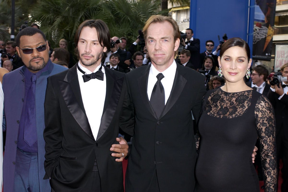Laurence Fishburne, Keanu Reeves, Hugo Weaving, and Carrie-Anne Moss