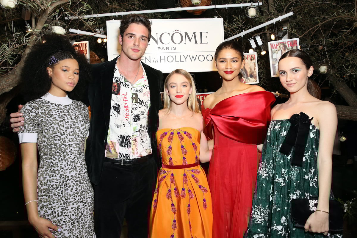 Storm Reid, Jacob Elordi, Sydney Sweeney, Zendaya, and Maude Apatow