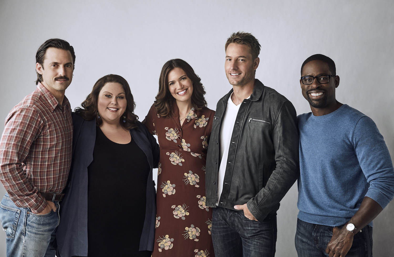 'This Is Us' cast Milo Ventimiglia, Chrissy Metz, Mandy Moore, Justin Hartley, and Sterling K. Brown