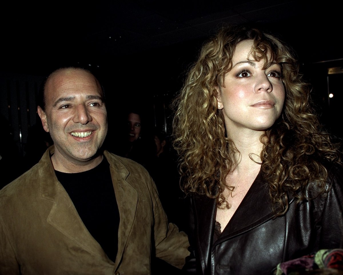 Tommy Mottola and Mariah Carey