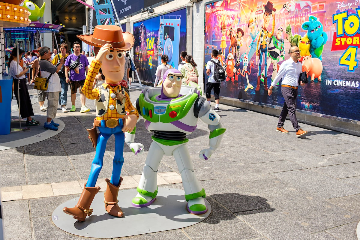 Woody and Buzz Lightyear at Hong Kong Harbour City